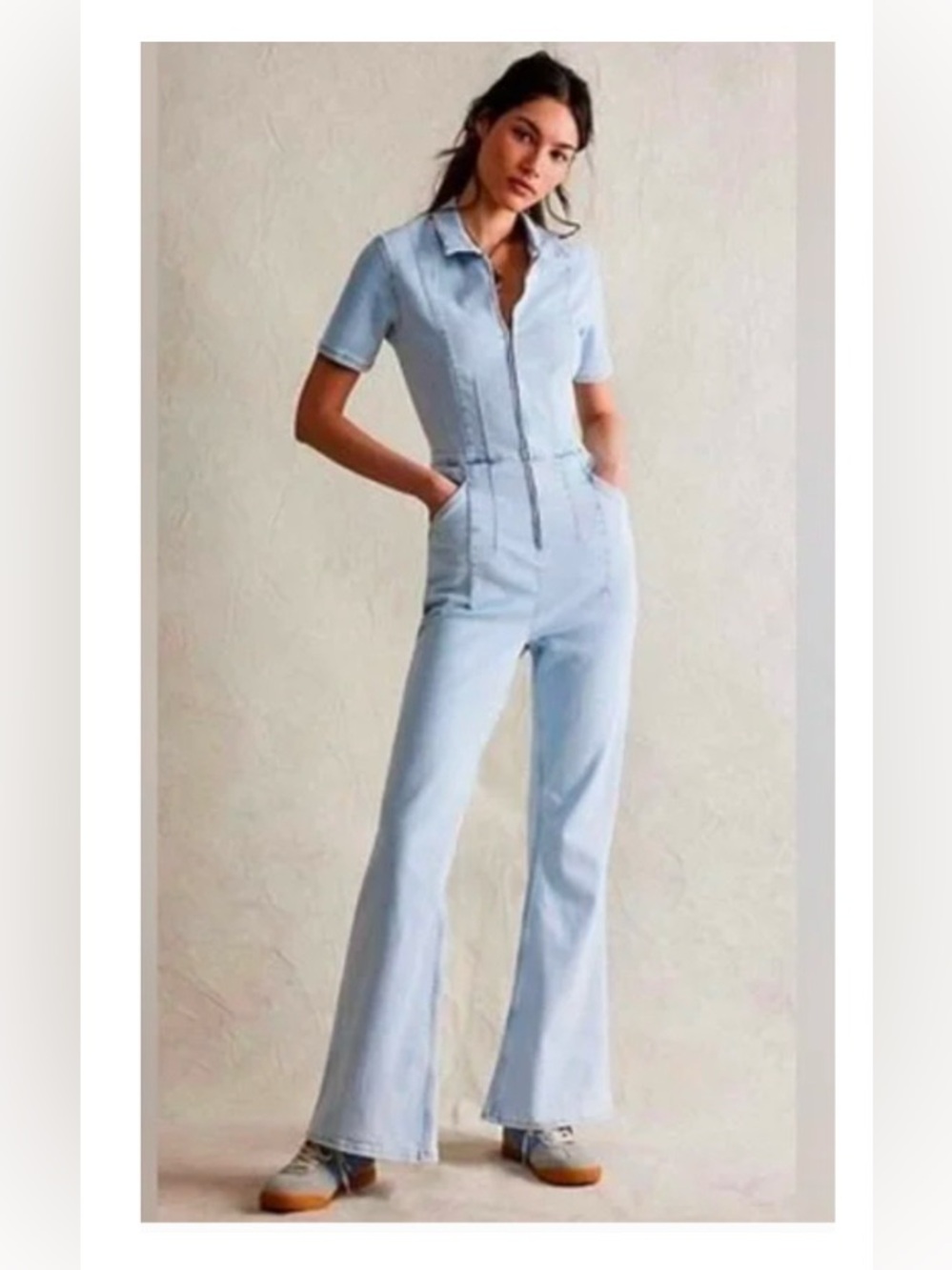 Free People We The Free Jayde Flare Jumpsuit Small NWOT
